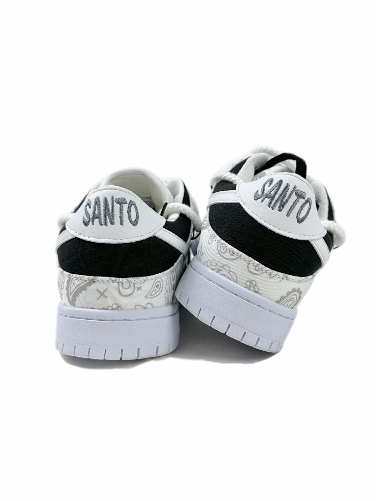 Swoop Black and White Sneakers - High-Contrast Luxury Tech Trainers | LuxuryUrbanwear - Luxuryurbanwear
