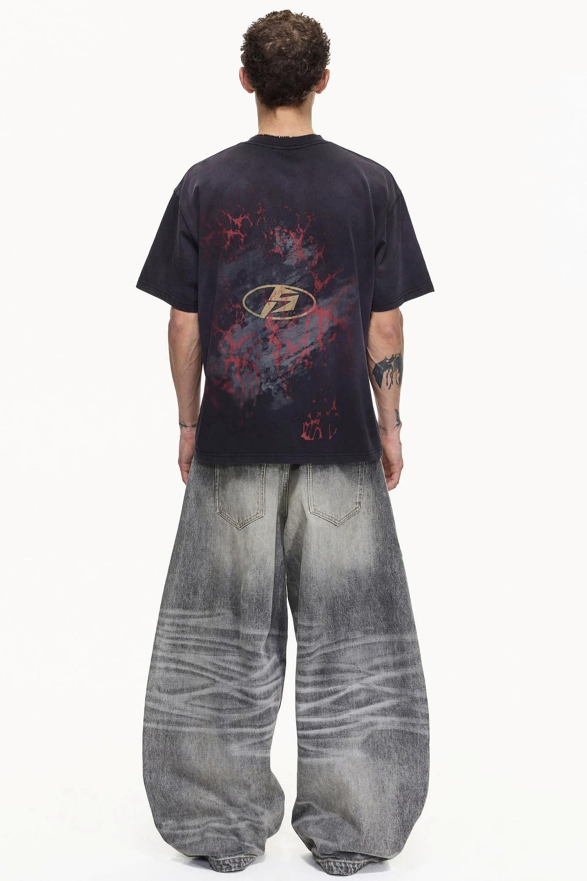 Men's Retro Distressed Cotton T-Shirt - Notkicks