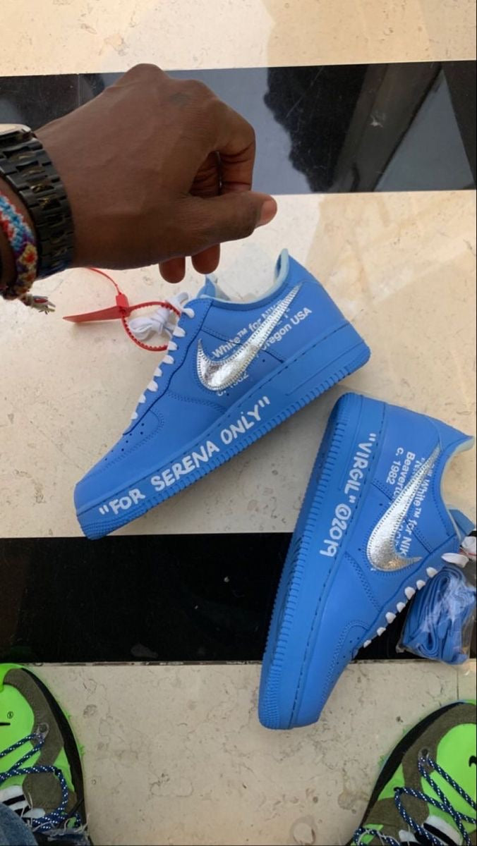 Air Force 1 Low by Virgil Abloh – University Blue Monogram CUSTOM