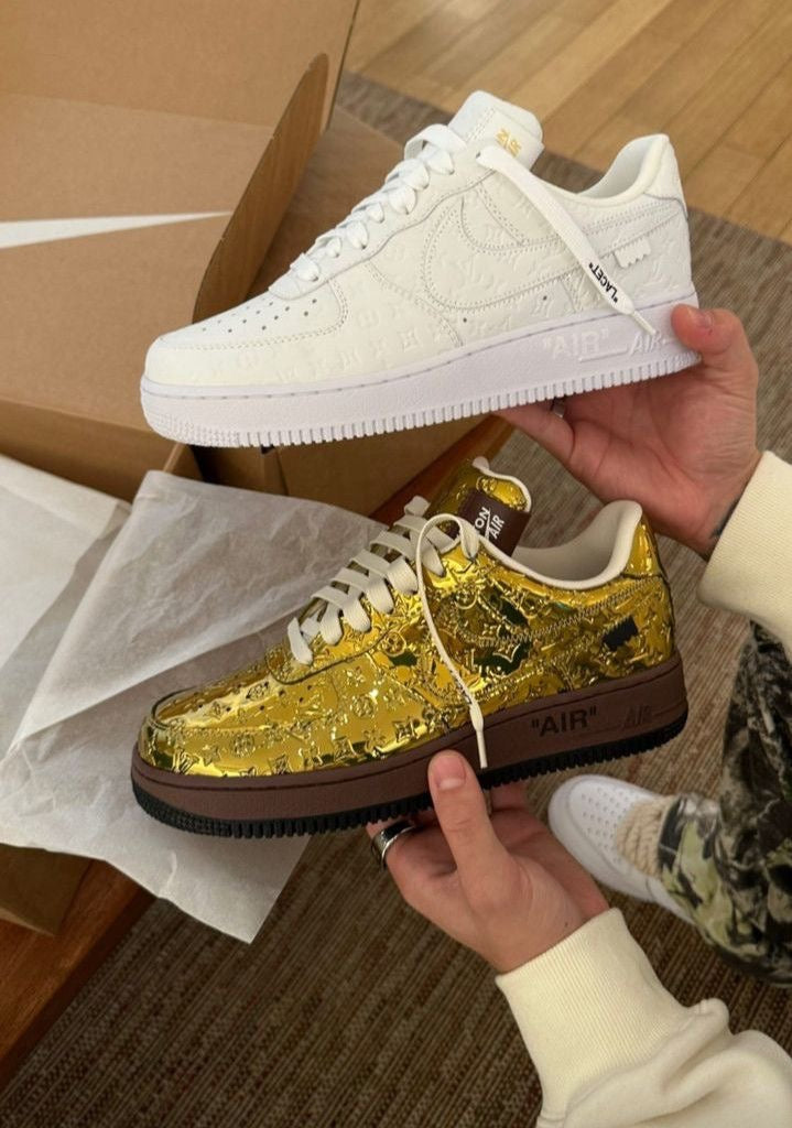Air Force 1 Low by Virgil Abloh – Metallic Gold CUSTOM