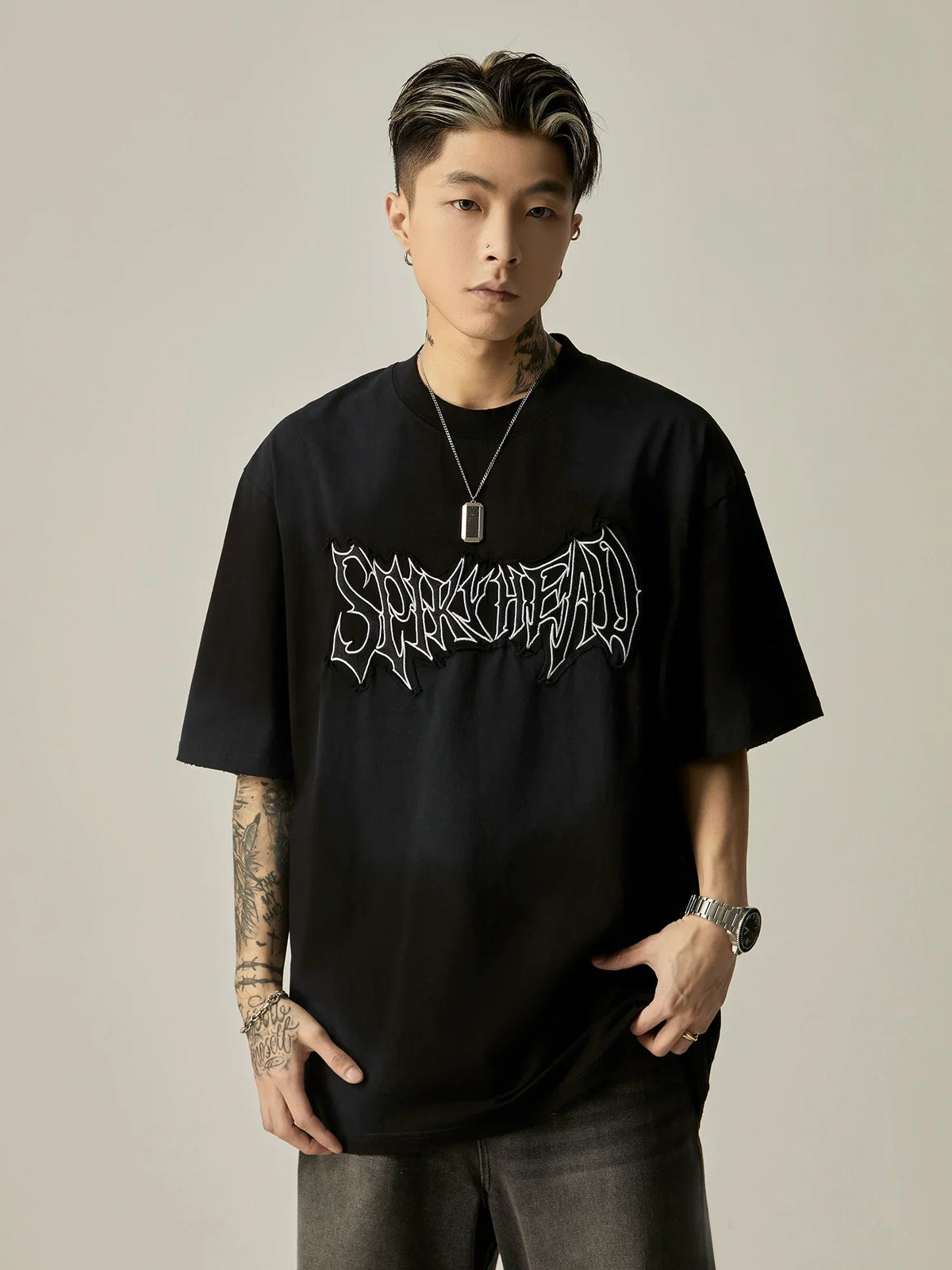 Sprayhead Grunge Graphic Oversized Tee - Notkicks