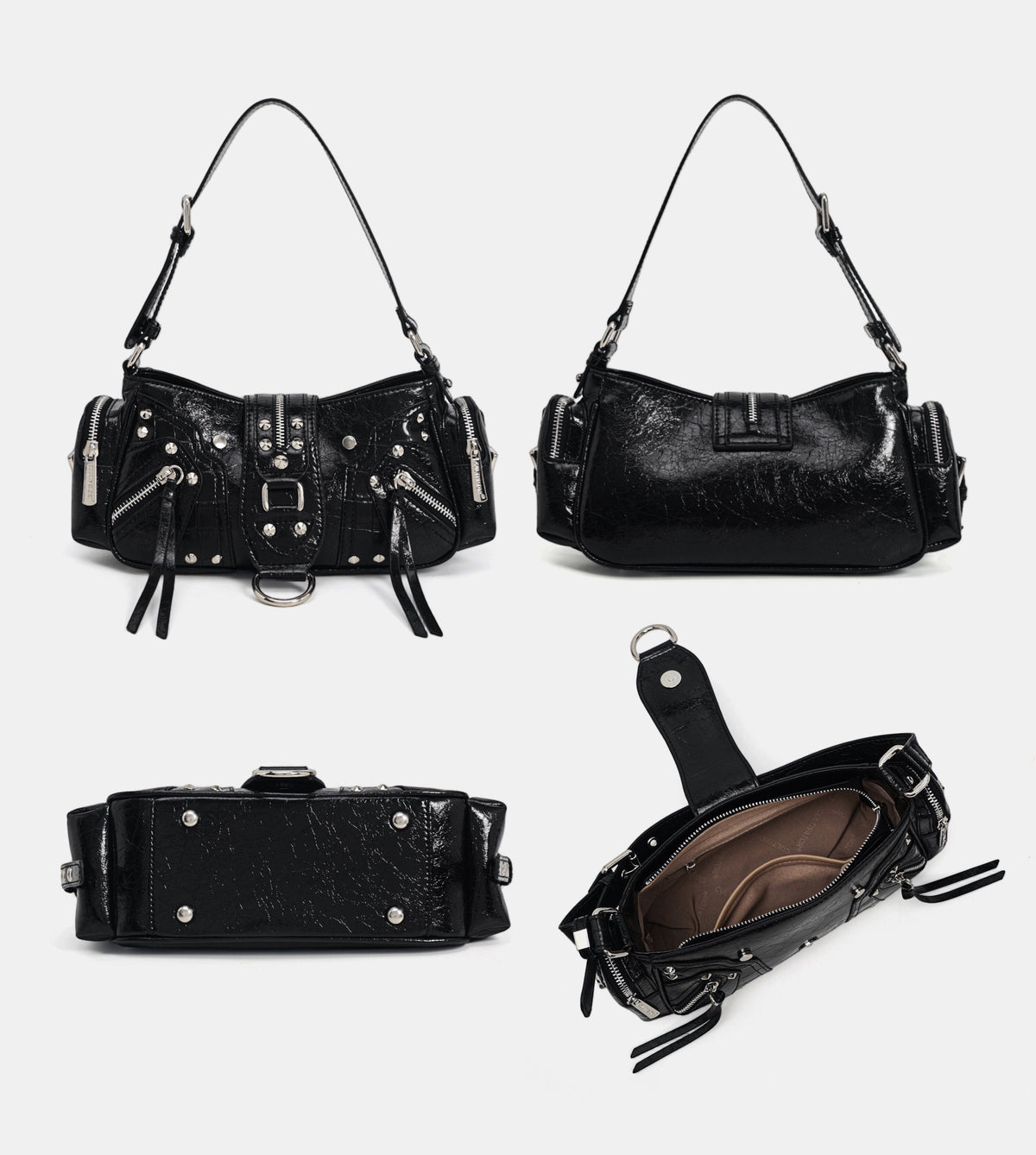 Waxed Leather Biker Bag - Notkicks