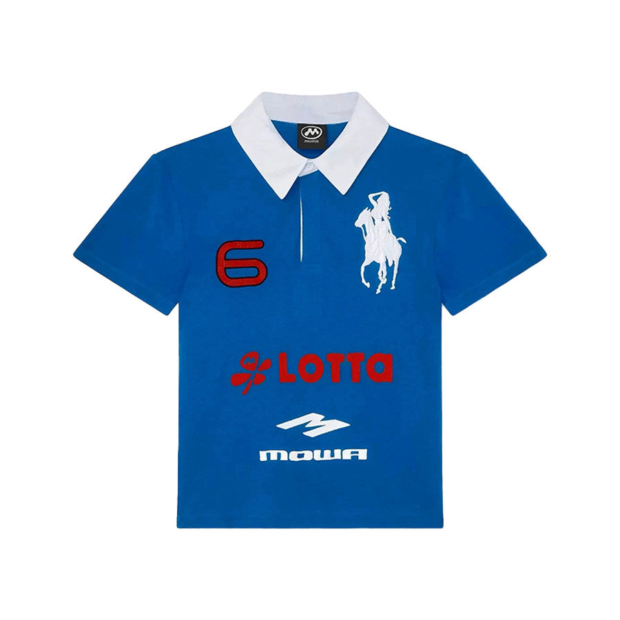 Men's Angel Horse Embroidery Short-Sleeve Polo Shirt - Notkicks