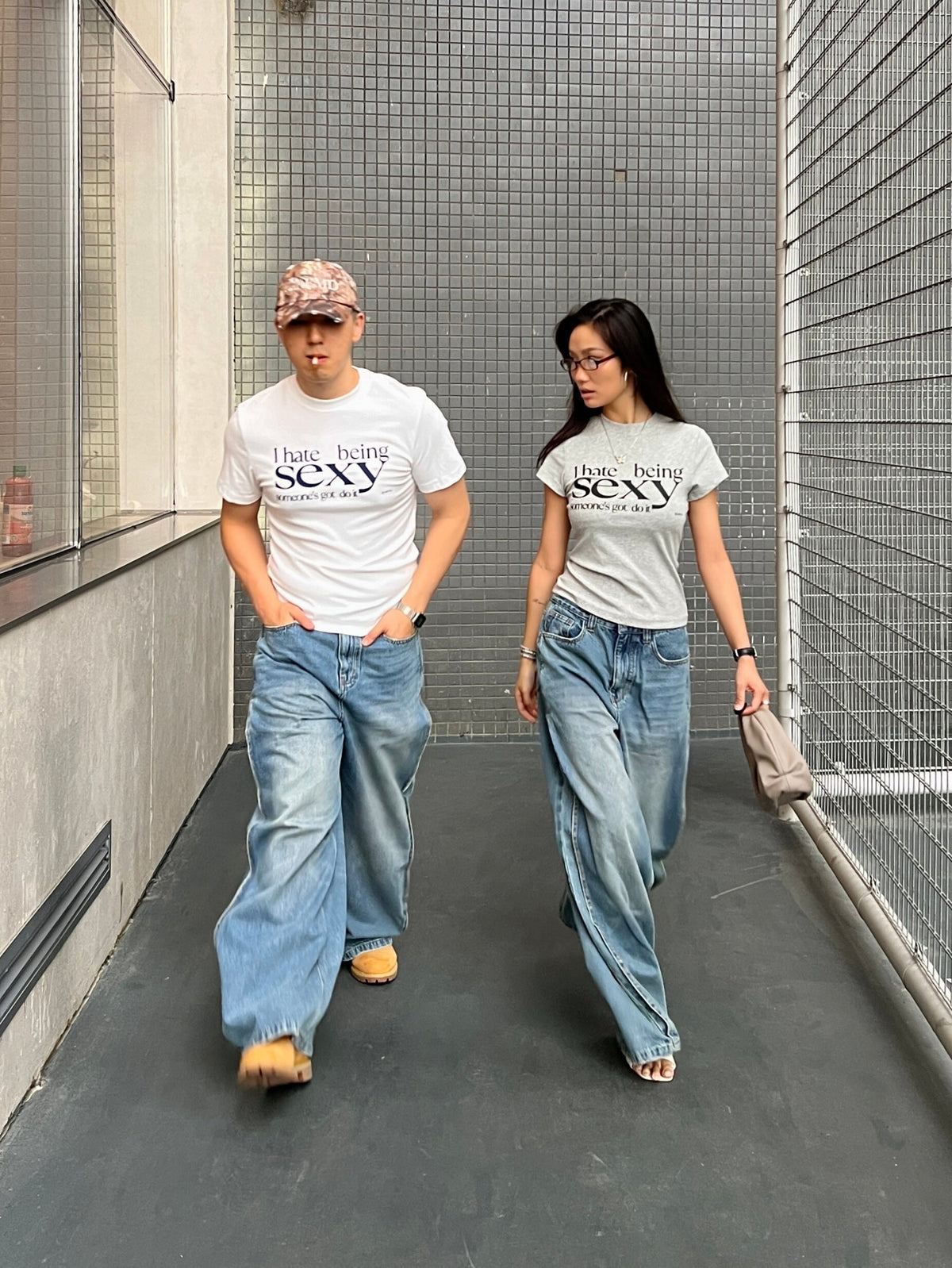 Letter-Print Short-Sleeve T-Shirt - Notkicks