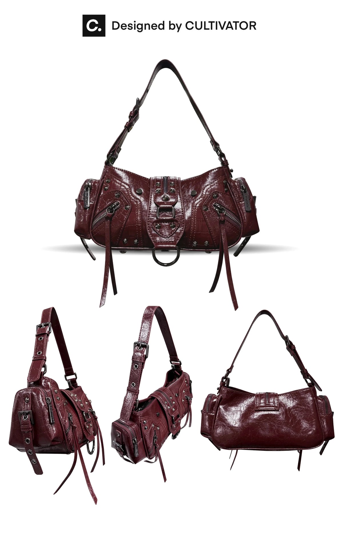 Waxed Leather Biker Bag - Notkicks