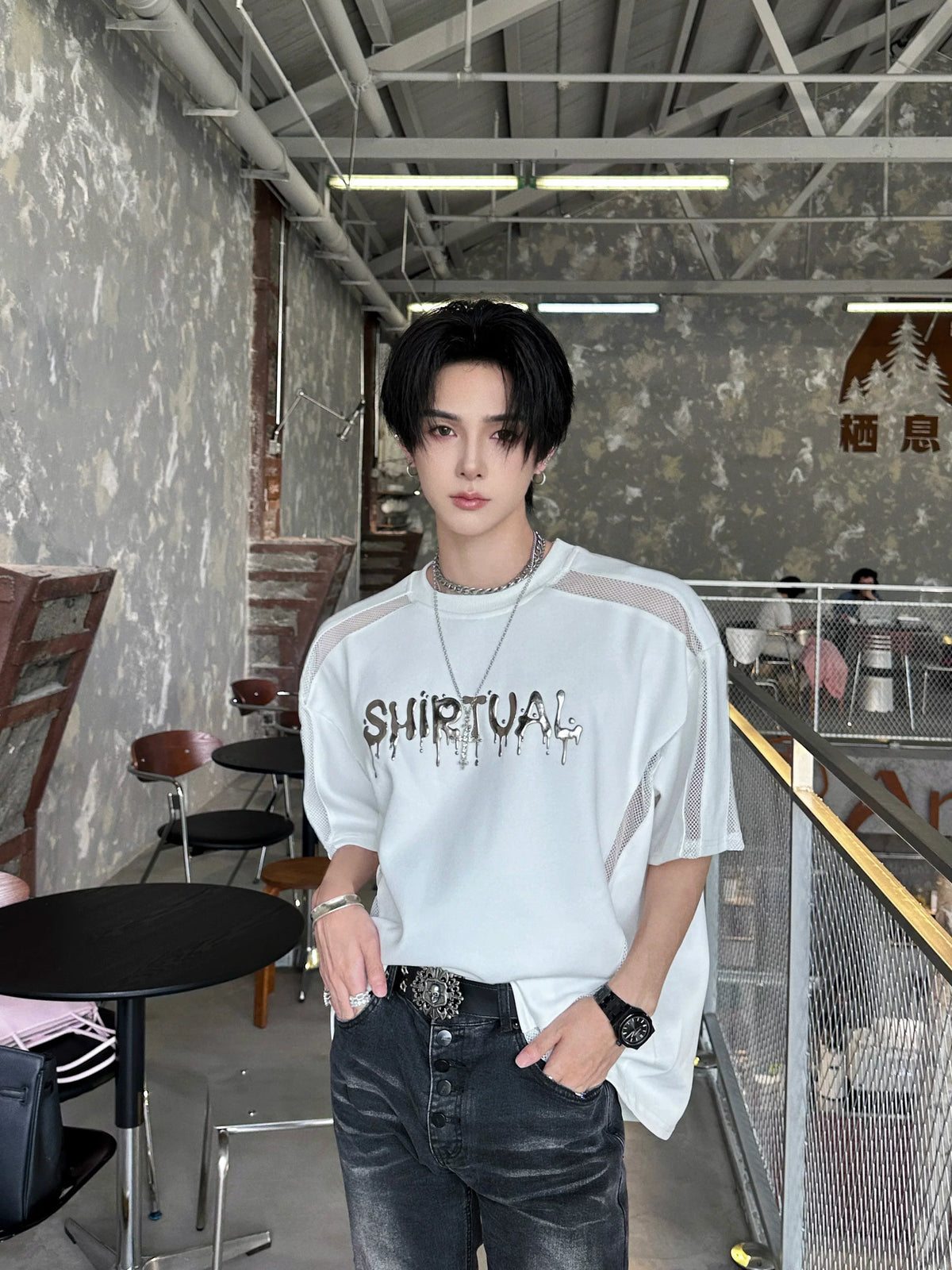 Chrome Spirit Mesh Ritual Tee - Notkicks