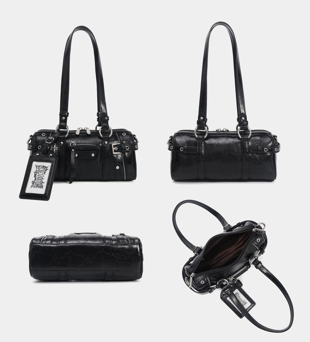 Y2K Biker Baguette Bag - Notkicks
