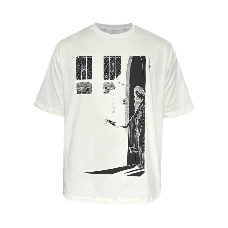 Gothic Doorway Illustration Graphic Tee - Notkicks