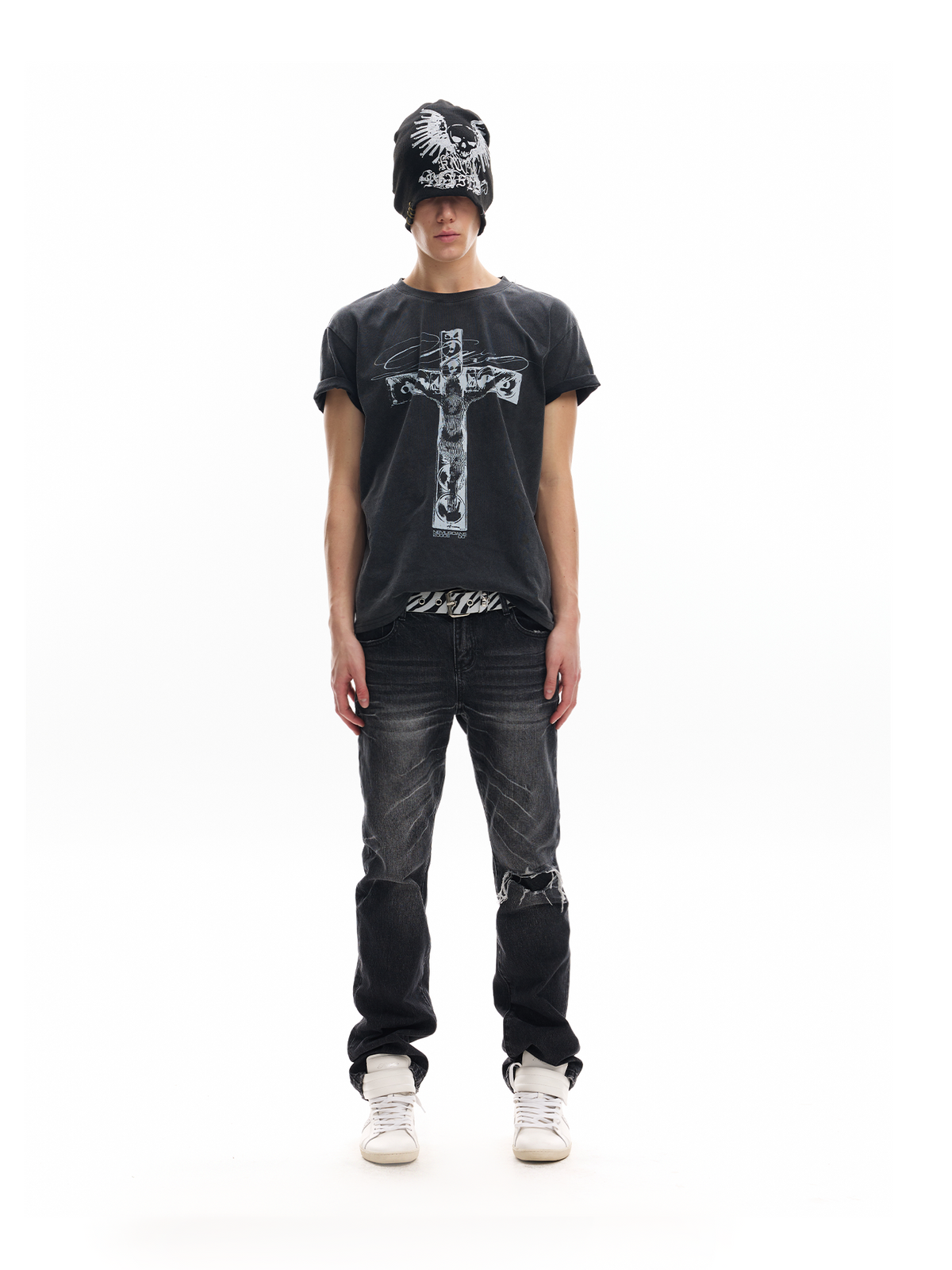 Skull Speakers Cross Graphic Tee - Notkicks