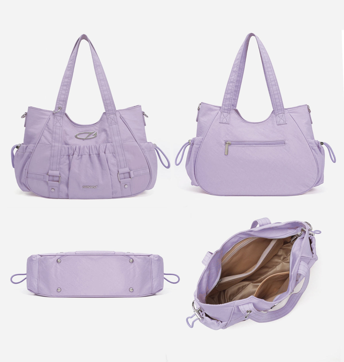 Ruched Nylon Tote Bag - Notkicks