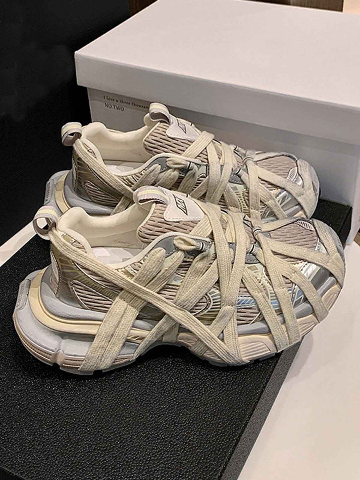 Sneakers High Street Lace - Luxury Urban "Cloud-Chassis" High-Top Trainer