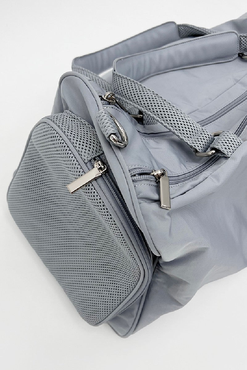 Grey Nylon Sports Bag - Notkicks