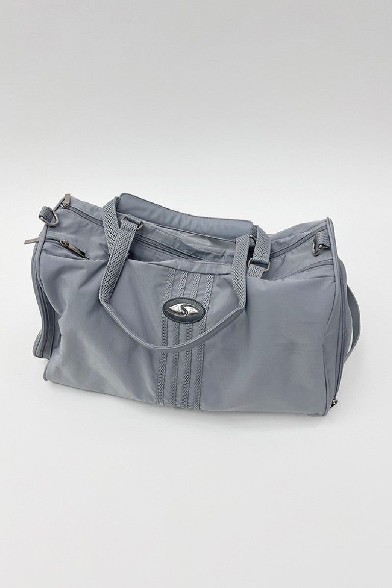 Grey Nylon Sports Bag - Notkicks