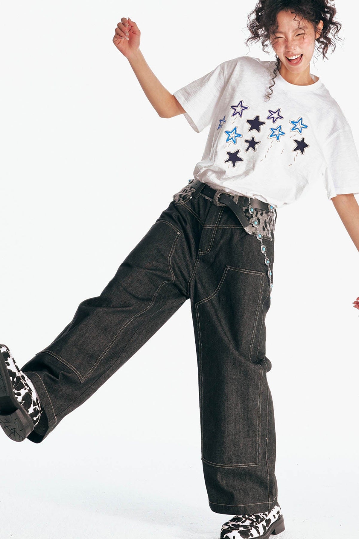Star Parade Graphic Cotton Tee - Notkicks