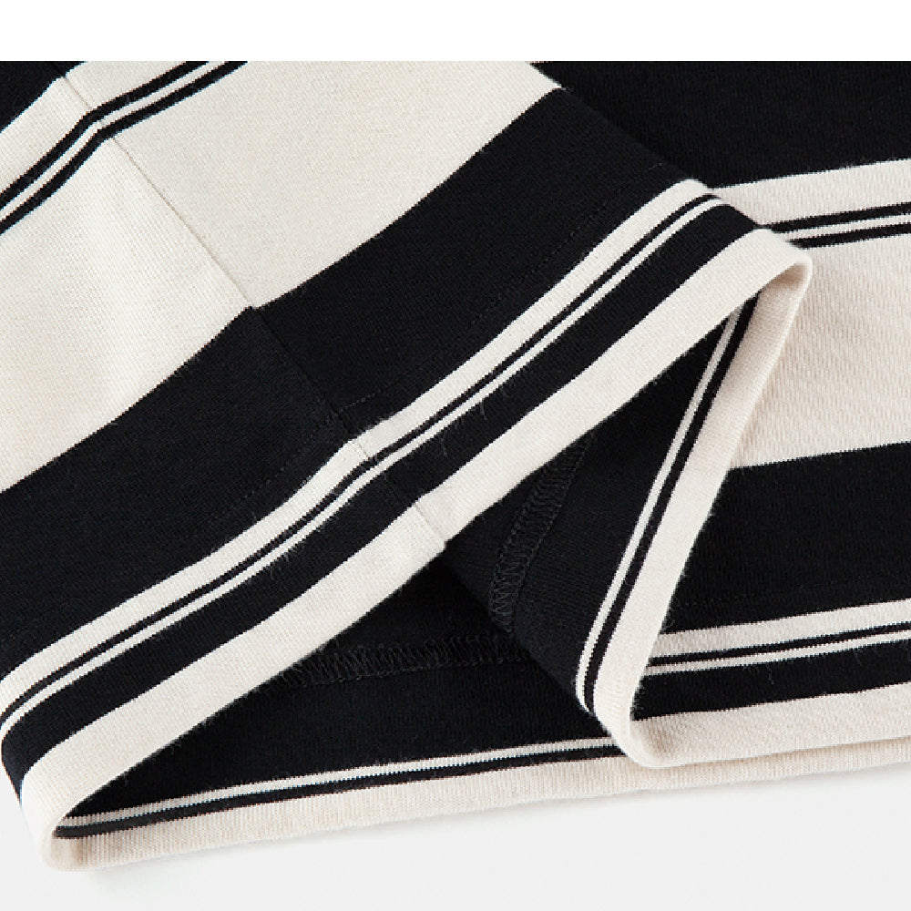 320G Heavyweight Striped Oversized Tee - Notkicks