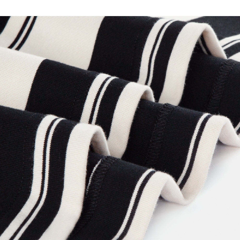 320G Heavyweight Striped Oversized Tee - Notkicks