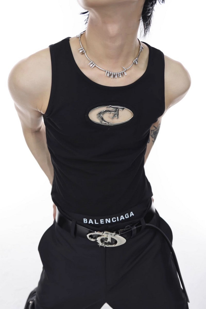 Vest Tee With Logo - Notkicks
