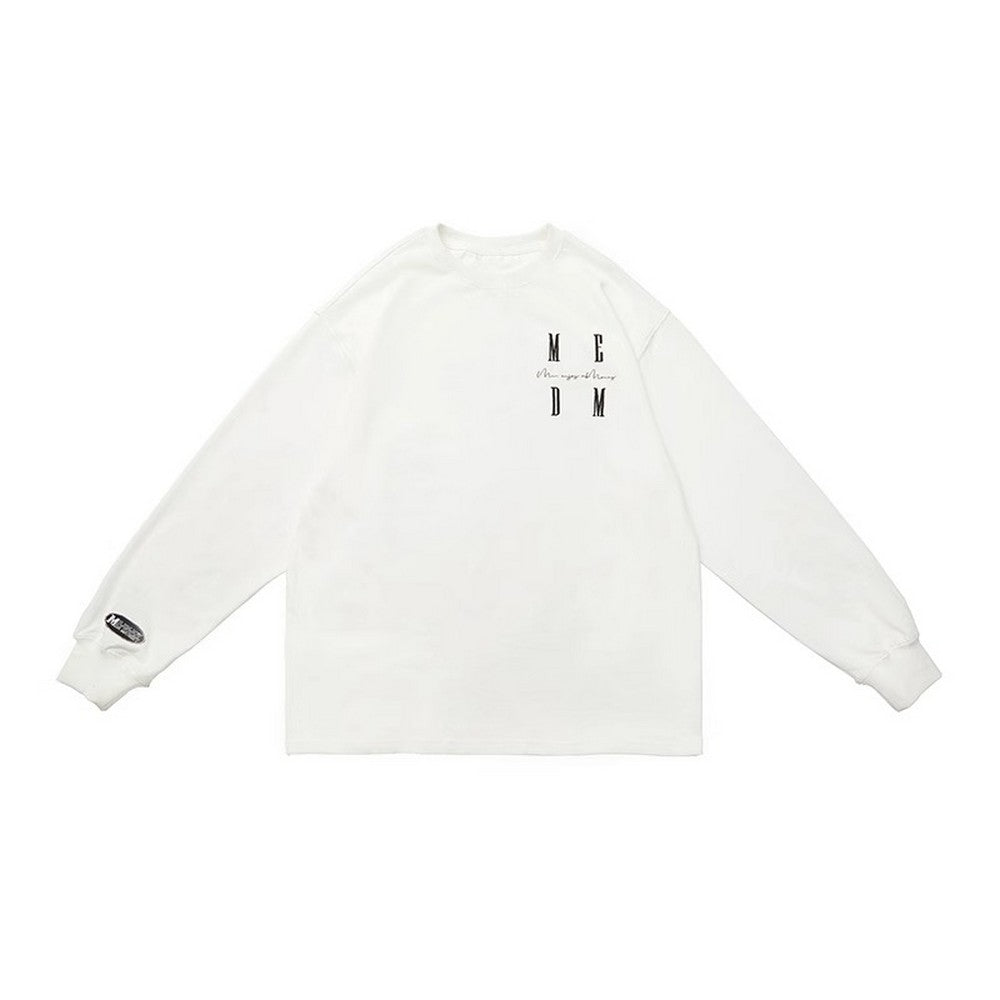Basic Long Sleeve Tee With Logo - Notkicks