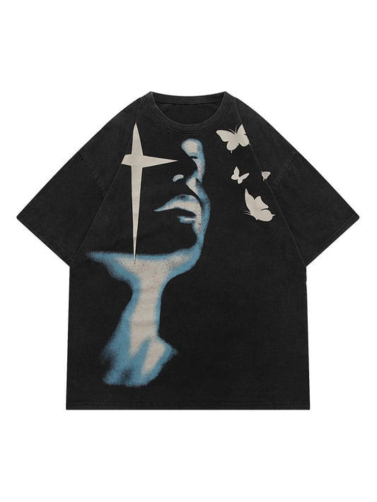 Face Art Graphic Tee - Notkicks