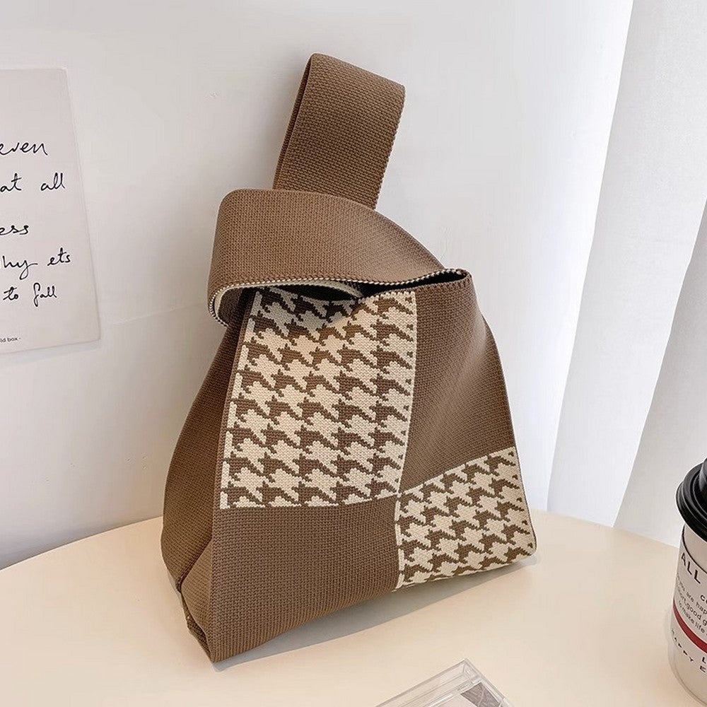 Retro Pattern Knitted Handbag - Notkicks