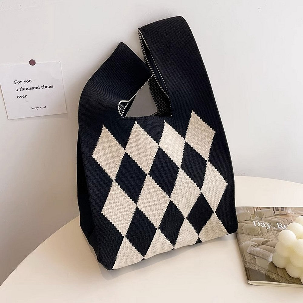 Retro Pattern Knitted Handbag - Notkicks