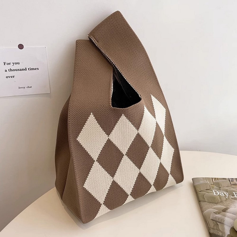 Retro Pattern Knitted Handbag - Notkicks