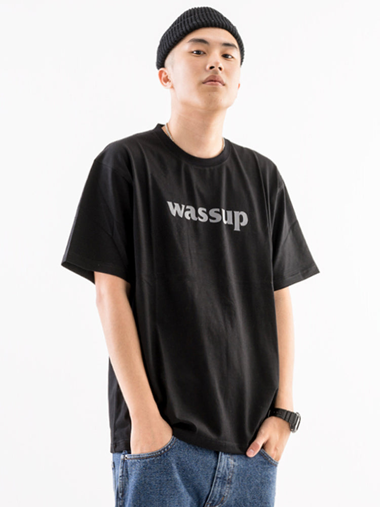 Bold Big Logo Print Basic Tee - Notkicks