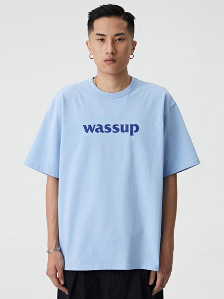Bold Big Logo Print Basic Tee - Notkicks