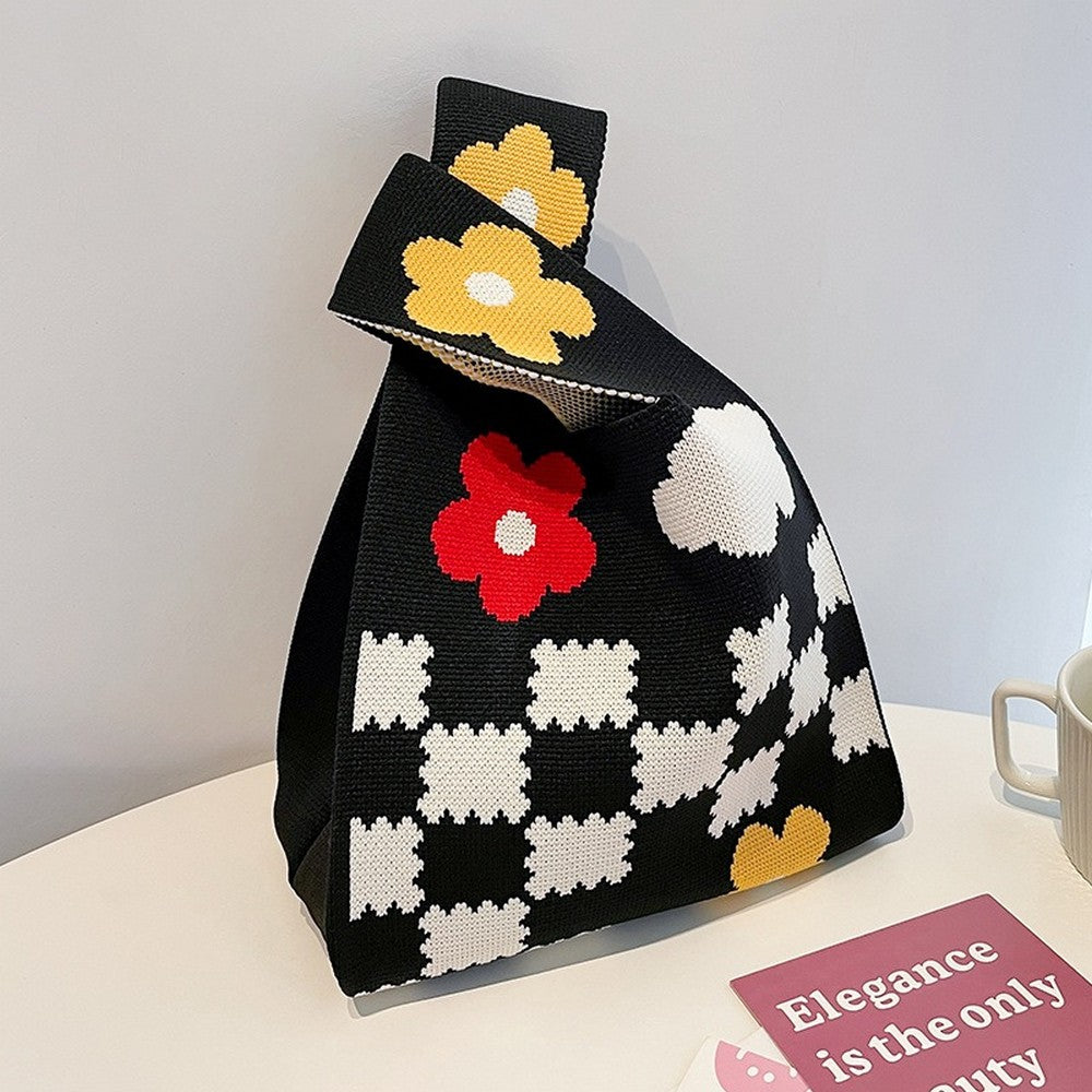 Retro Pattern Knitted Handbag - Notkicks