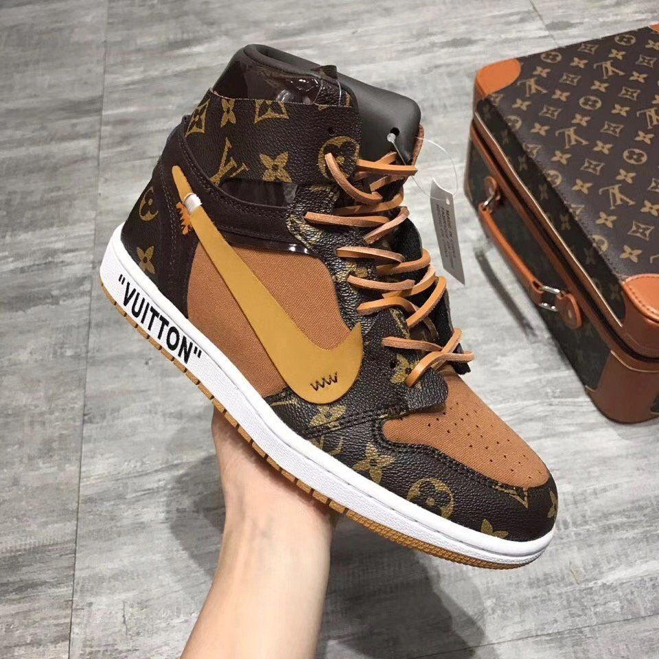 Air Jordan 1 x Monogram Logo - Luxury Sneakers