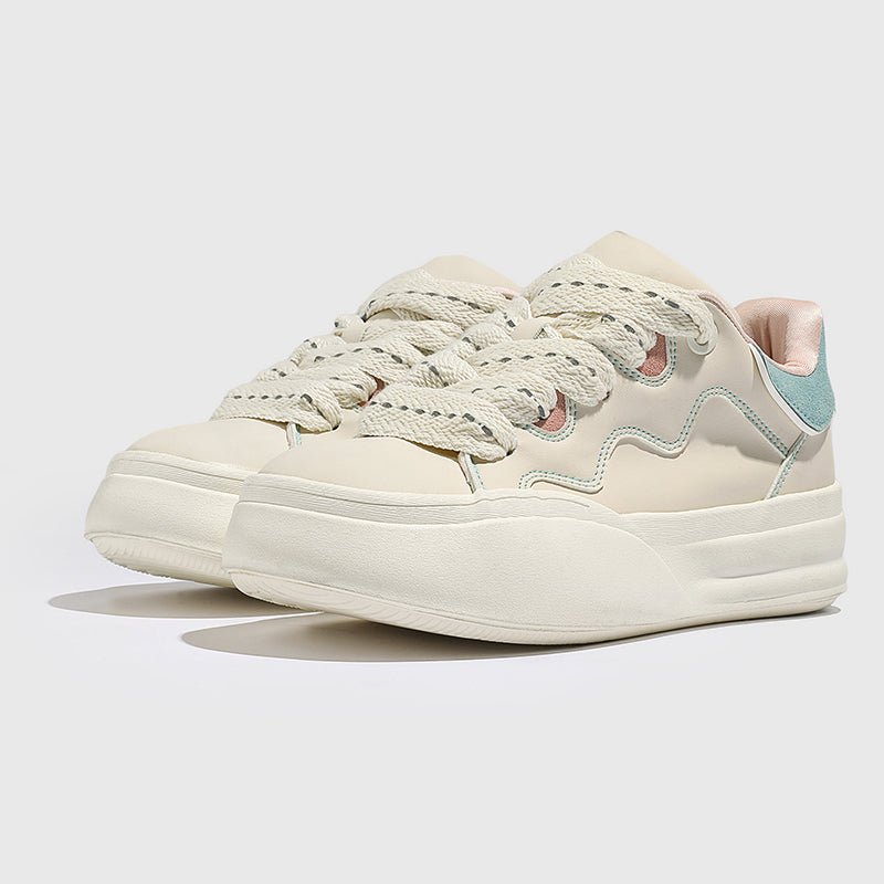 Side view of Movo Splash T84 sneakers showing the waterproof shell and oversized platform