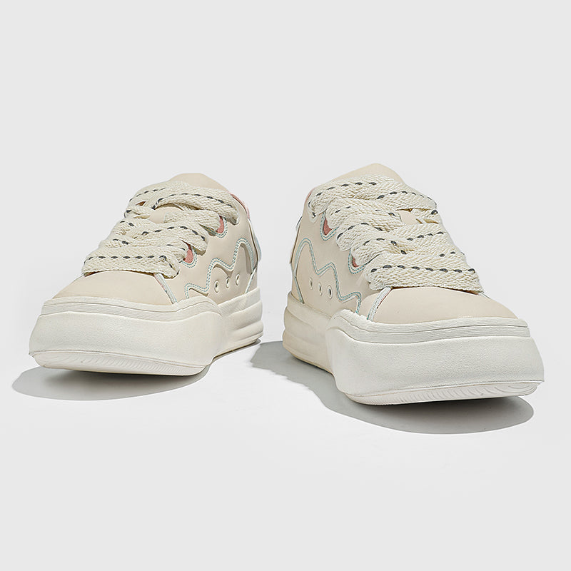 Side view of Movo Splash T84 sneakers showing the waterproof shell and oversized platform