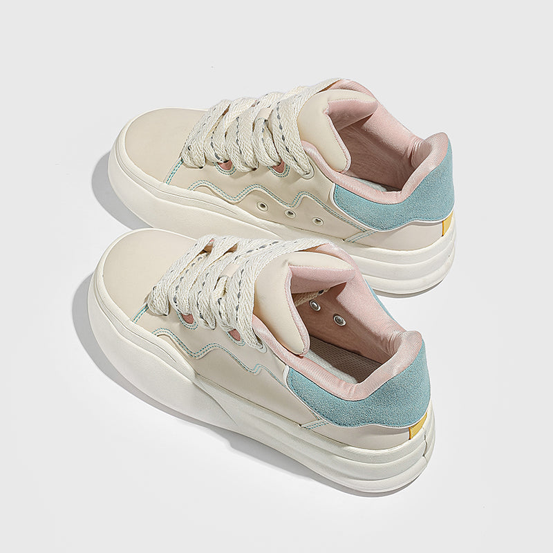 Side view of Movo Splash T84 sneakers showing the waterproof shell and oversized platform