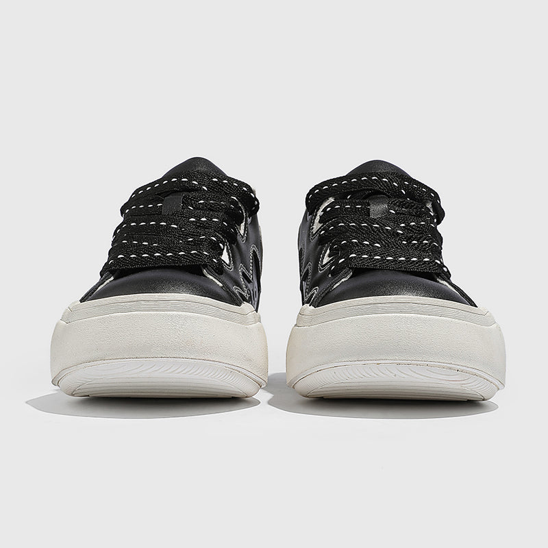 Side view of Movo Splash T84 sneakers showing the waterproof shell and oversized platform