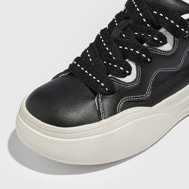 Side view of Movo Splash T84 sneakers showing the waterproof shell and oversized platform