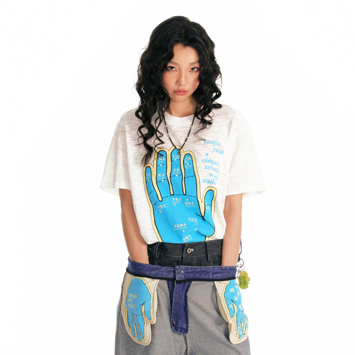 Meridian Hand Graphic Slub Cotton Tee - Notkicks