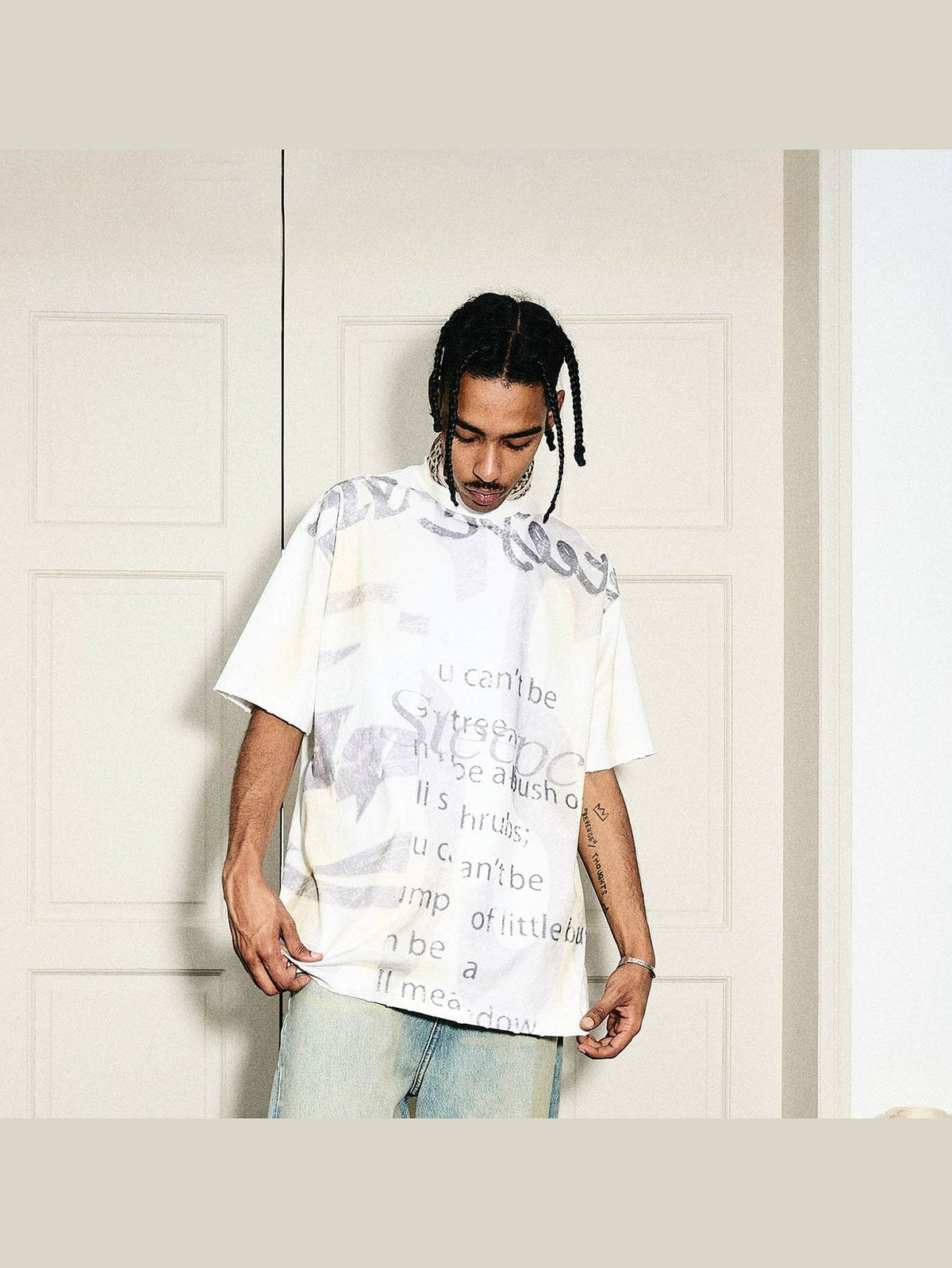 Graphic Text T-Shirt - Notkicks