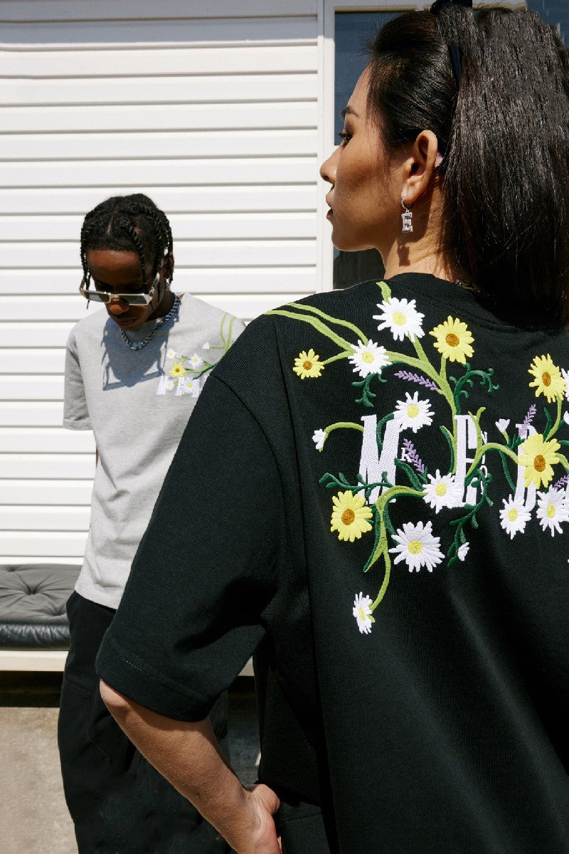 Flowers Logo Embroidered Tee - Notkicks