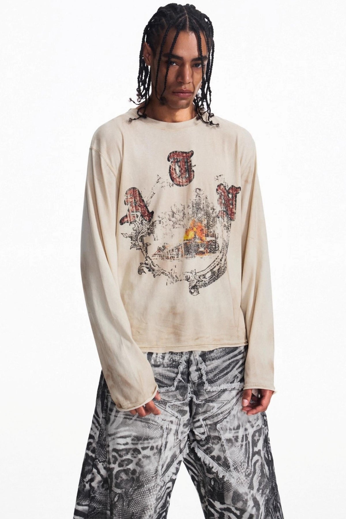 Men's Vintage Crew Neck T-Shirt - Notkicks