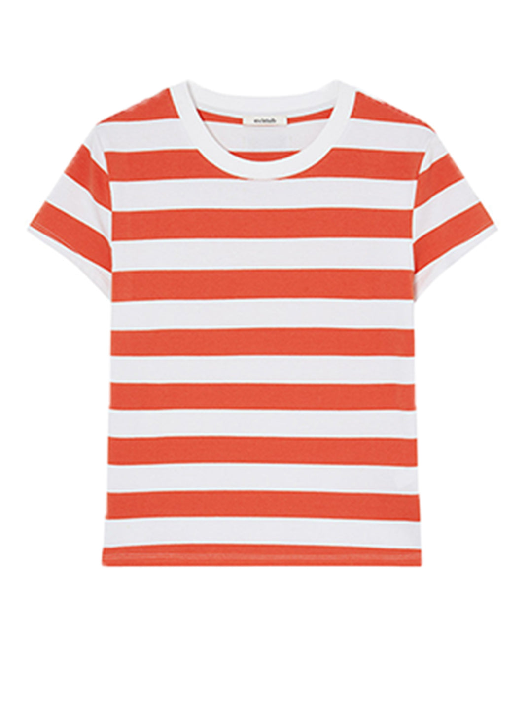 Color-Block Striped Crew-Neck Graphic Tee - Notkicks