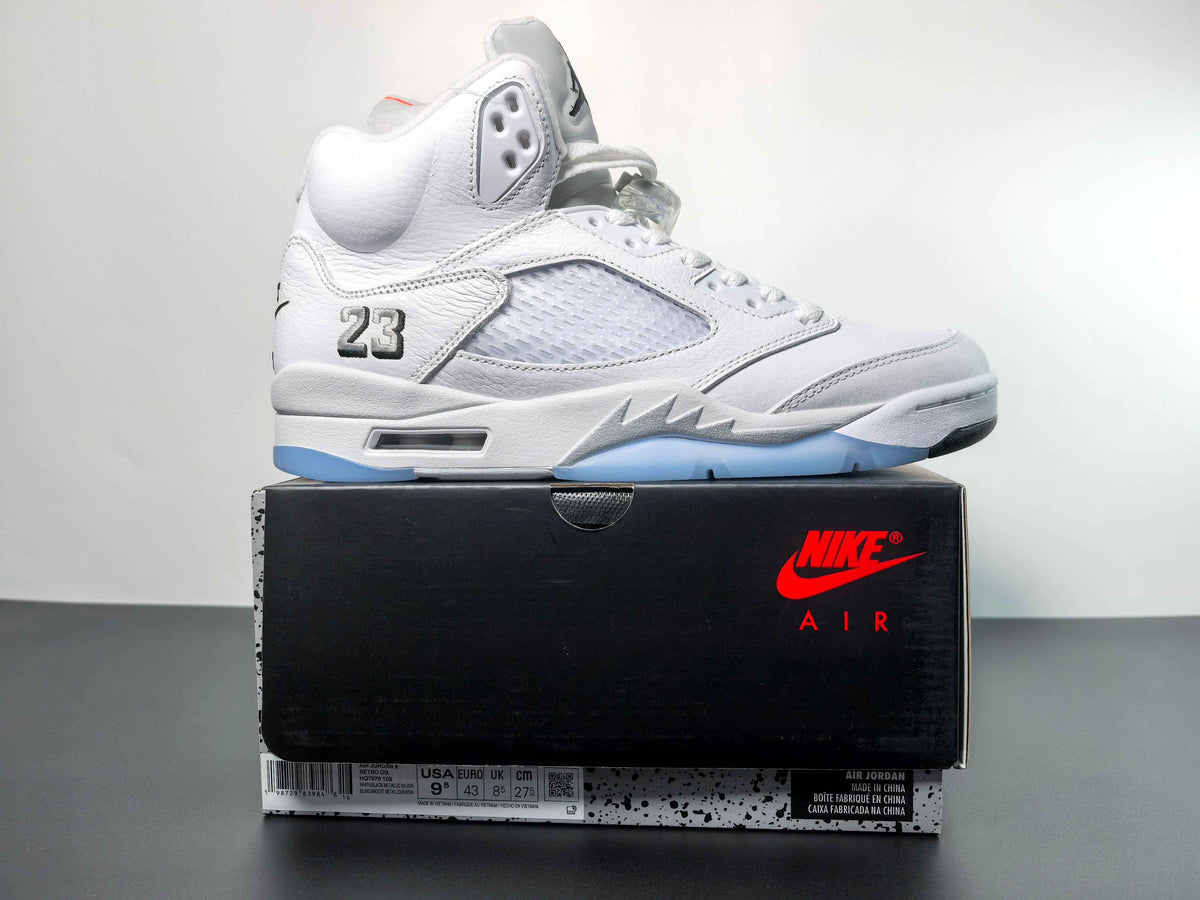 Air Jordan 5 OG White Metallic