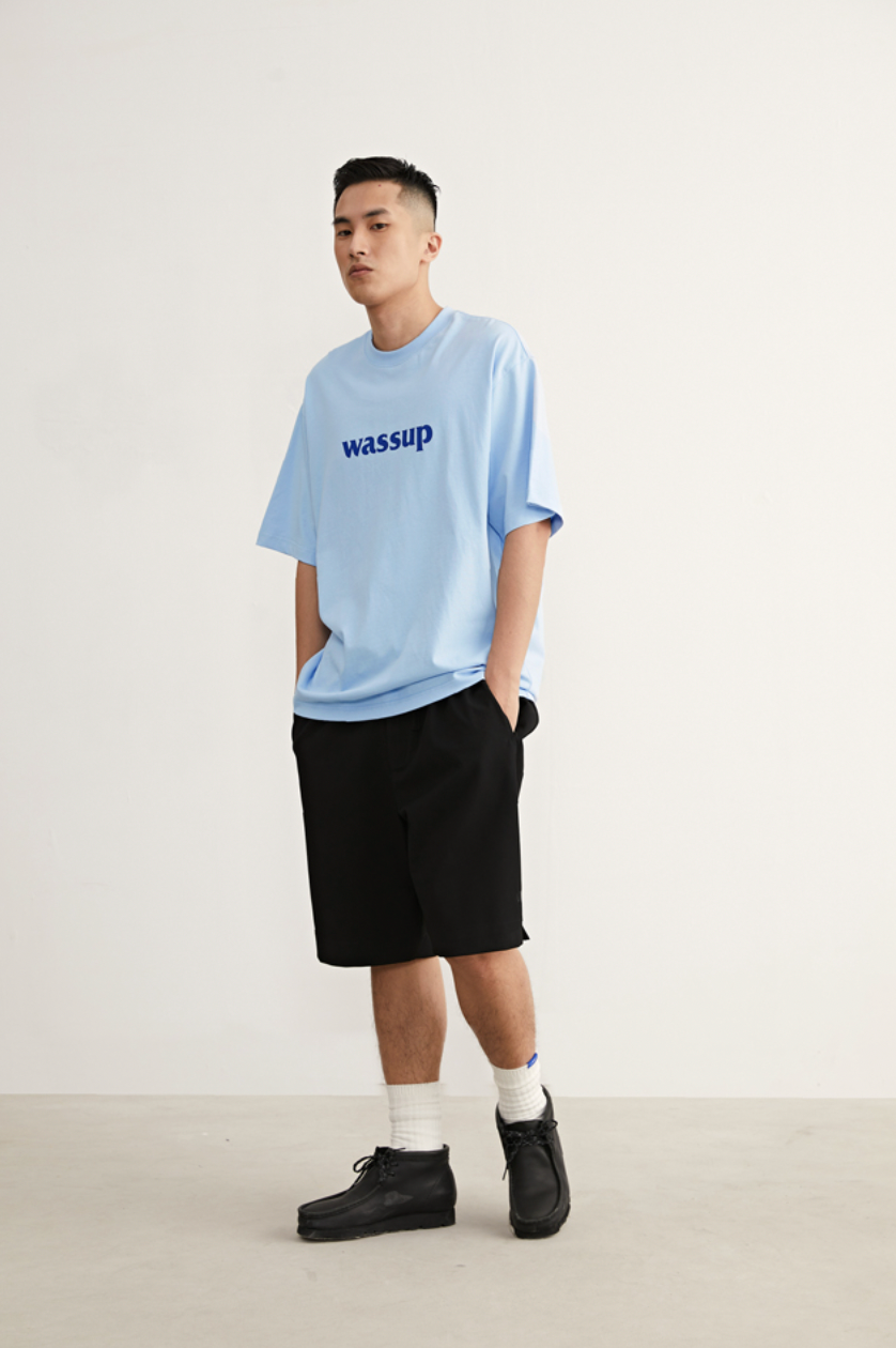 Bold Big Logo Print Basic Tee - Notkicks
