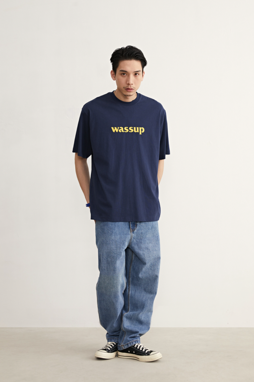Bold Big Logo Print Basic Tee - Notkicks