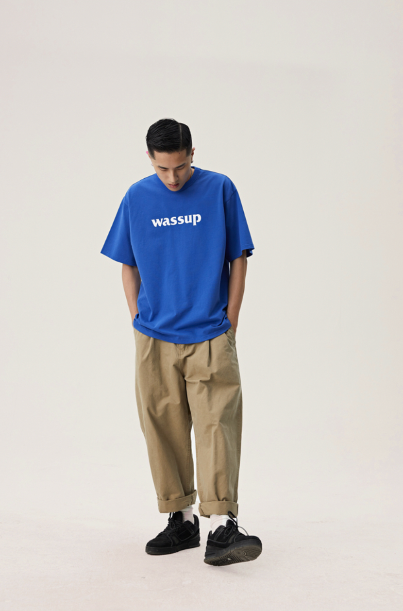 Bold Big Logo Print Basic Tee - Notkicks