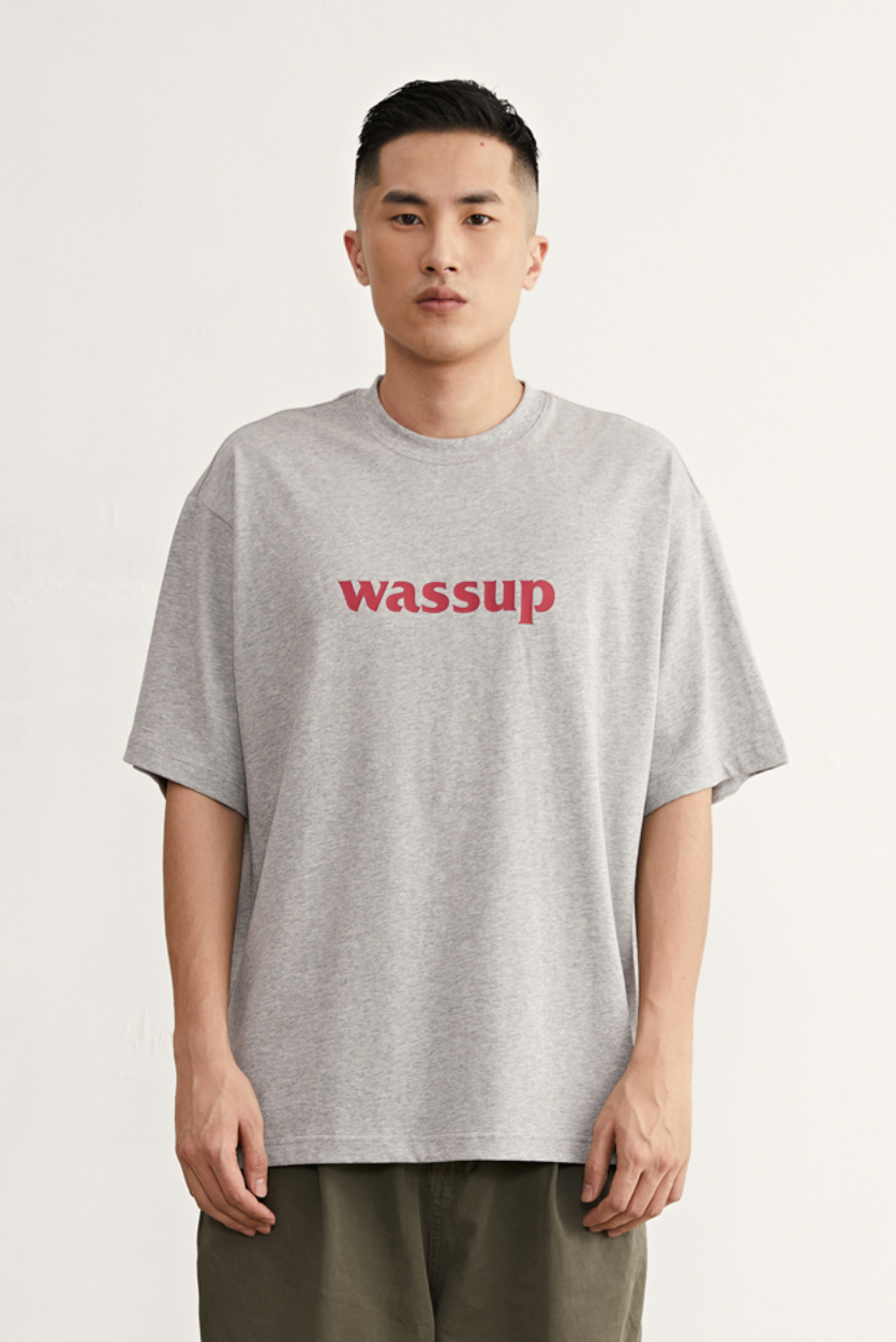 Bold Big Logo Print Basic Tee - Notkicks