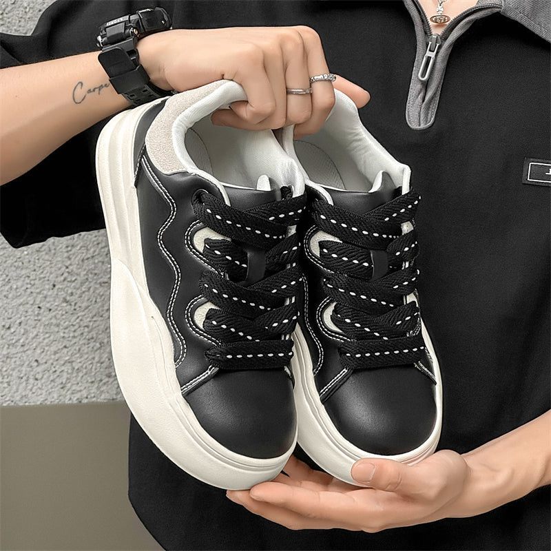 Side view of Movo Splash T84 sneakers showing the waterproof shell and oversized platform