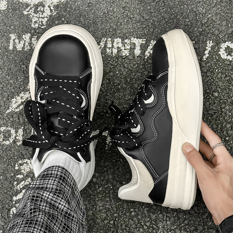Side view of Movo Splash T84 sneakers showing the waterproof shell and oversized platform