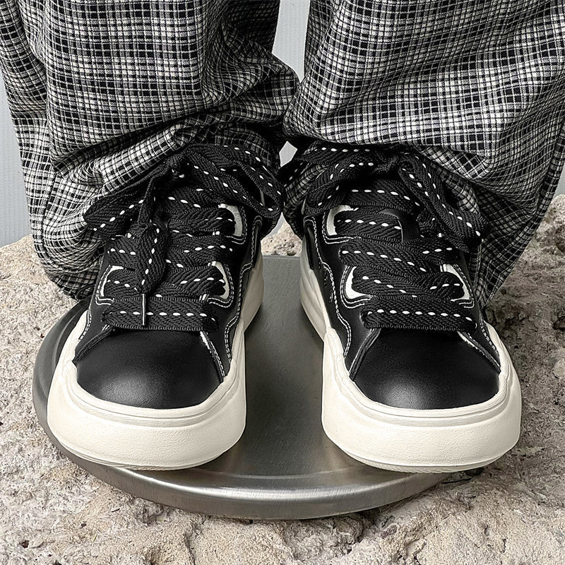 Side view of Movo Splash T84 sneakers showing the waterproof shell and oversized platform