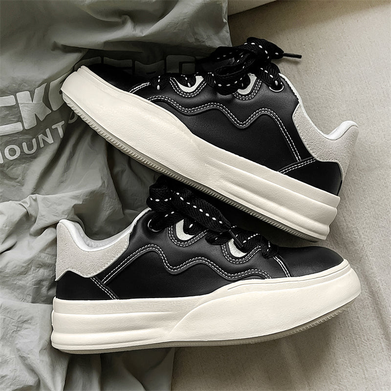 Side view of Movo Splash T84 sneakers showing the waterproof shell and oversized platform