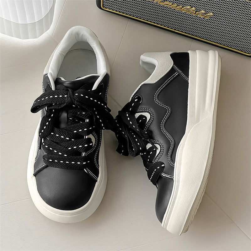 Side view of Movo Splash T84 sneakers showing the waterproof shell and oversized platform